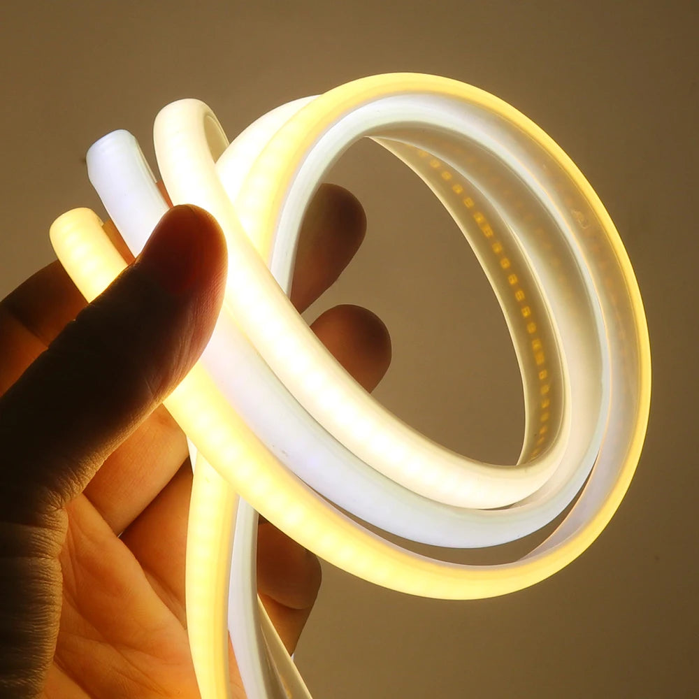 WIFI Bluetooth 220V Dimmable COB LED Strip Light Wall Touch 23key Remote 750W Controller 288LEDs Waterproof Flex Lamp Home Decor
