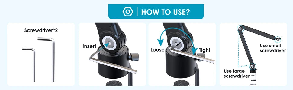 Adjustable Heavy Suspension Boom Microphone Stand for SM7B K688 K658 AM8 Condenser Microphone Recording Studio Scissor Arm Stand