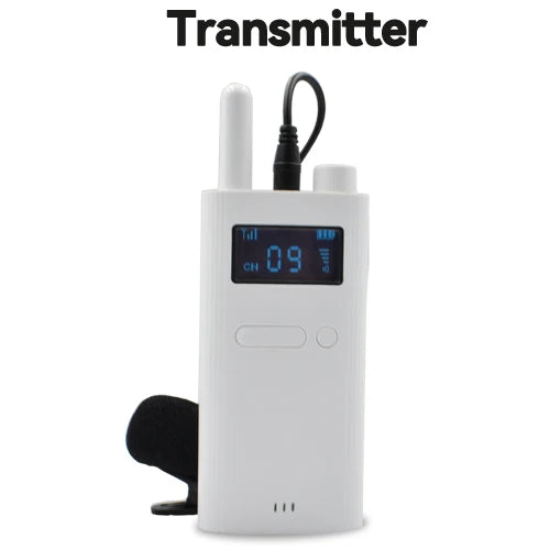 Tebe 2.4G Wireless Tour Guide System with Microphone Portable Audio Transmitter Receiver for Church Excursion Museum Conference