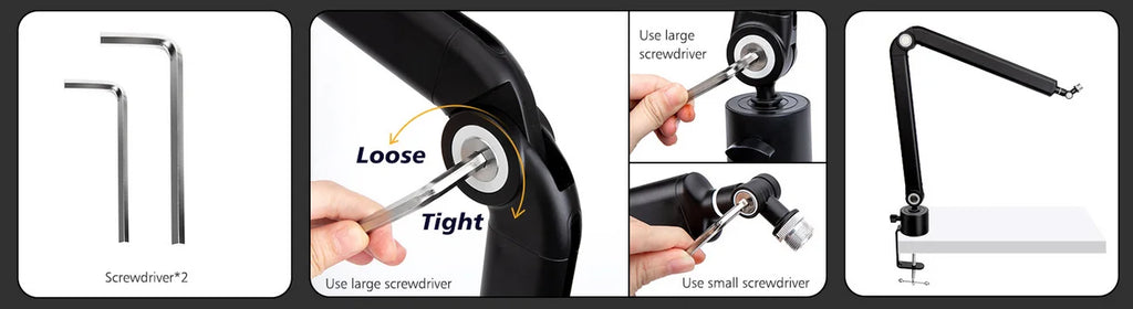 Adjustable Heavy Suspension Boom Microphone Stand for SM7B K688 K658 AM8 Condenser Microphone Recording Studio Scissor Arm Stand